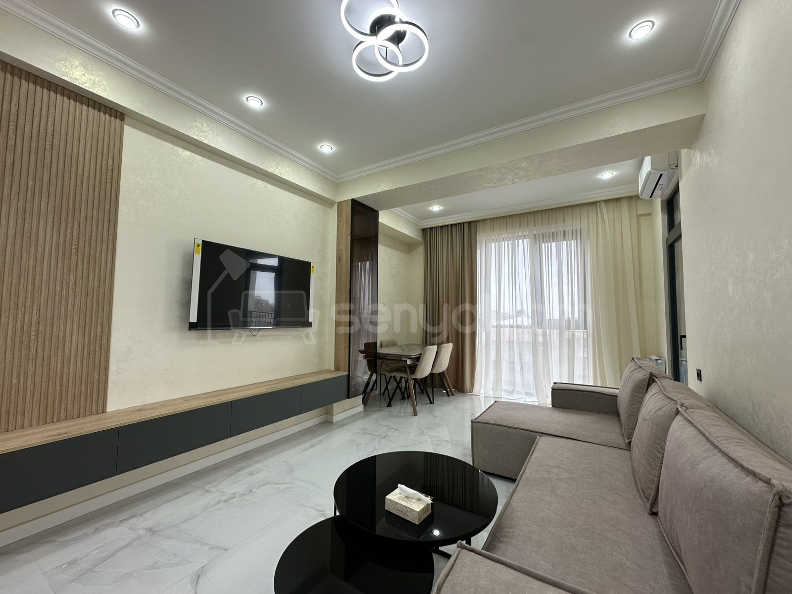 2 Սենյականոց Բնակարան Նորակառույց Քարե Շենքում, 52քմ, 5/16 հարկ, Դիզայներական Վերանորոգված