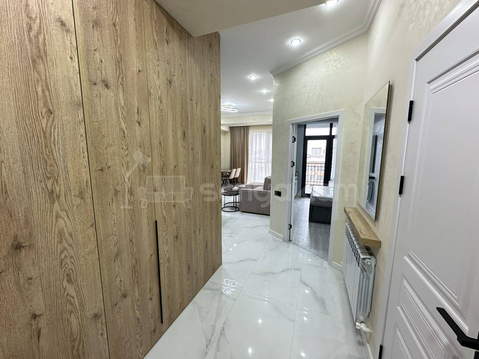 2 Սենյականոց Բնակարան Նորակառույց Քարե Շենքում, 52քմ, 5/16 հարկ, Դիզայներական Վերանորոգված