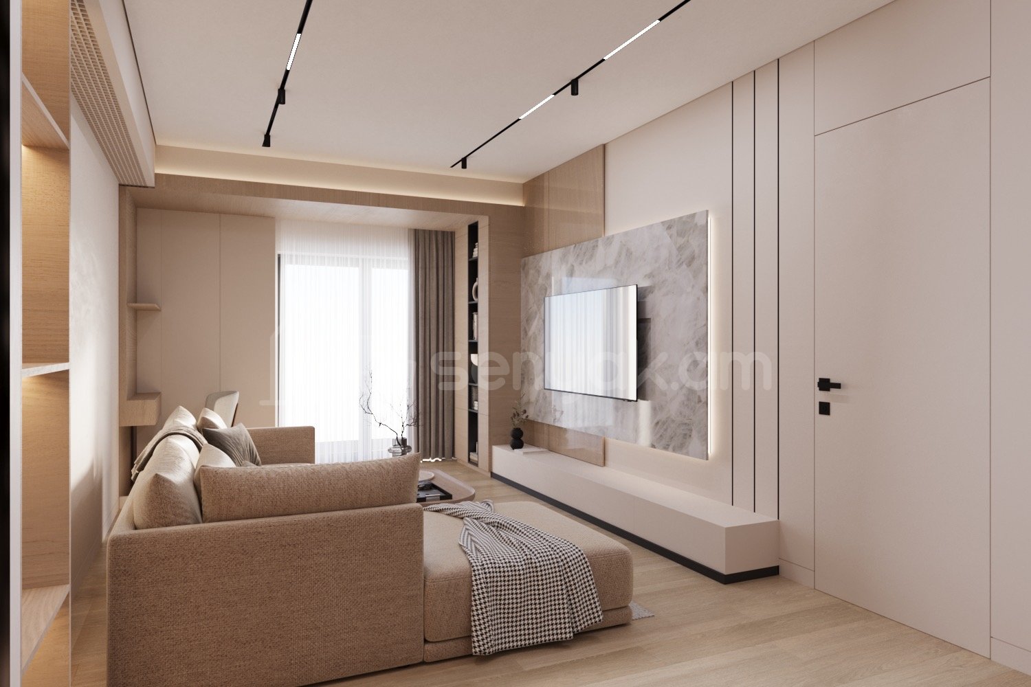 2 Սենյականոց Բնակարան Նորակառույցում, 95քմ, 5/18 հարկ, Զրոյական Վիճակում