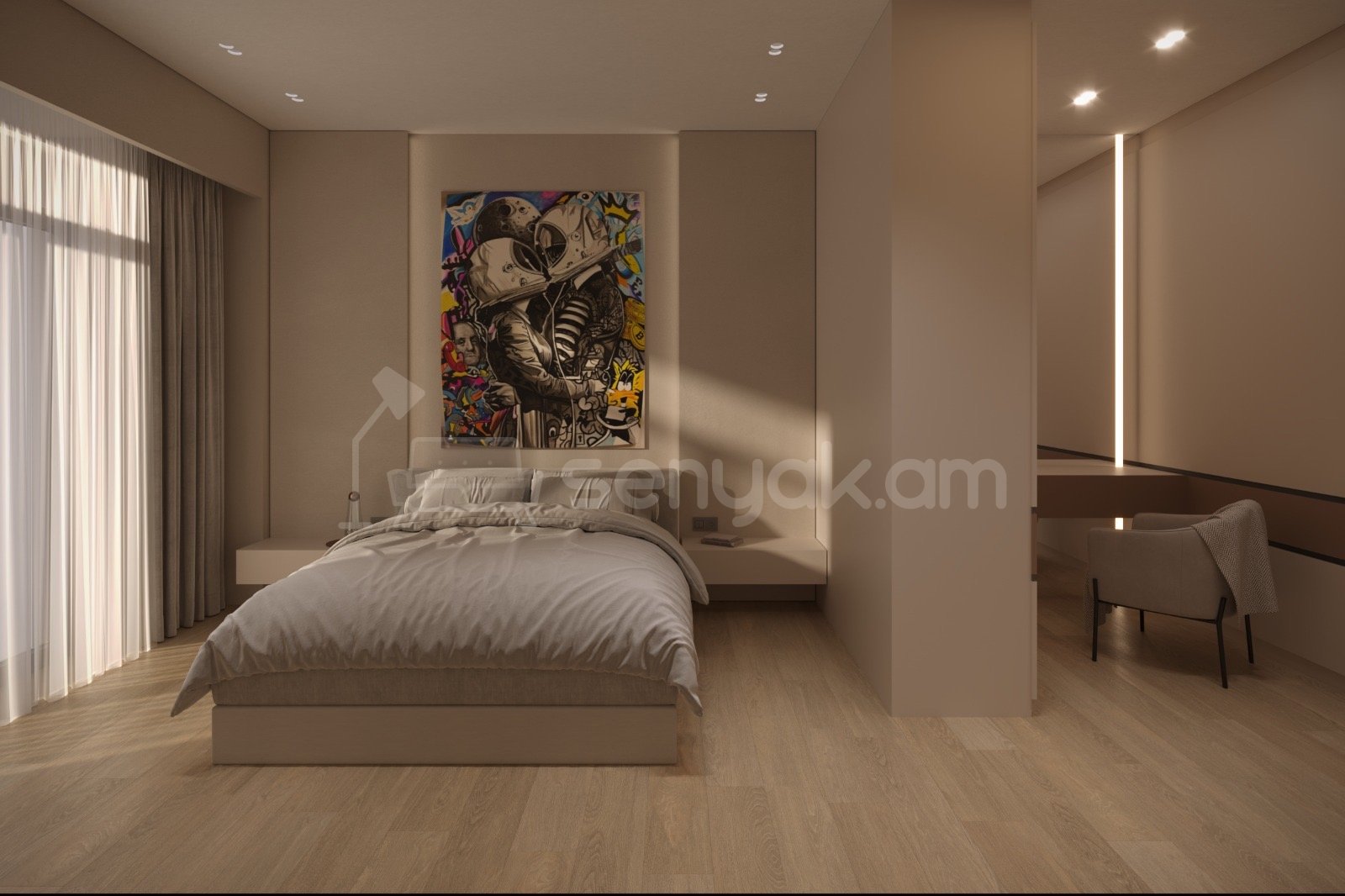 2 Սենյականոց Բնակարան Նորակառույցում, 95քմ, 5/18 հարկ, Զրոյական Վիճակում