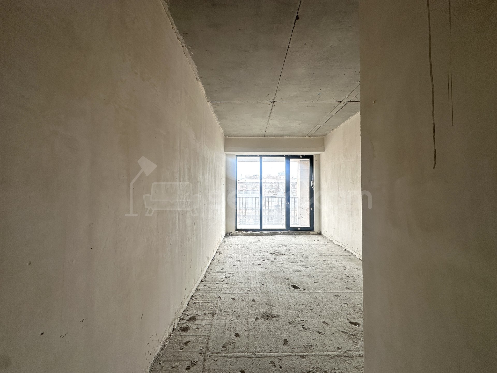 2 Սենյականոց Բնակարան Նորակառույցում, 55քմ, 5/19 հարկ, Զրոյական Վիճակում