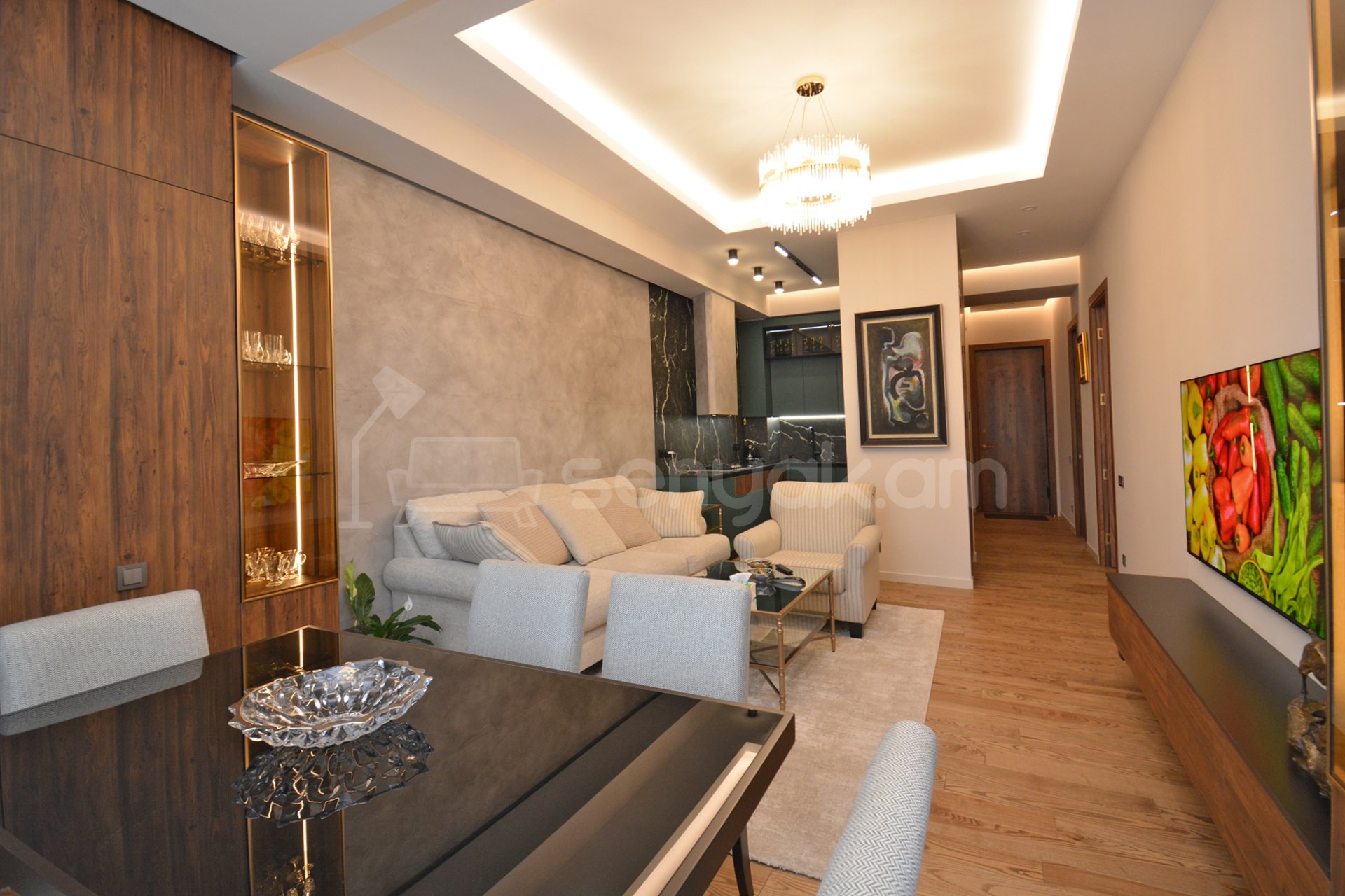 2 Սենյականոց Բնակարան Նորակառույցում, 71քմ, 18/18 հարկ, Դիզայներական Վերանորոգված