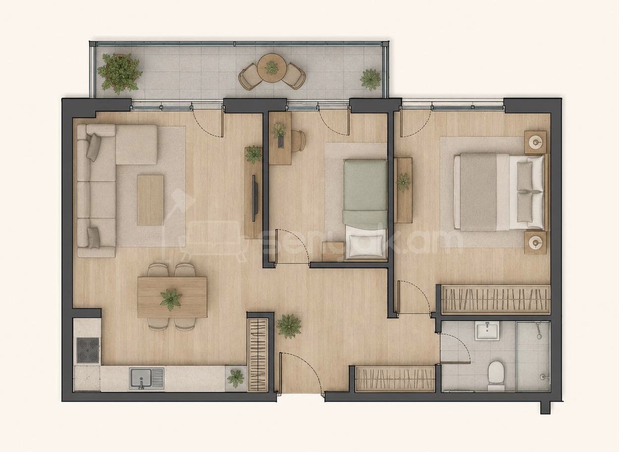 3 Սենյականոց Բնակարան Նորակառույցում, 70քմ, 5/9 հարկ, Կապիտալ Վերանորոգված