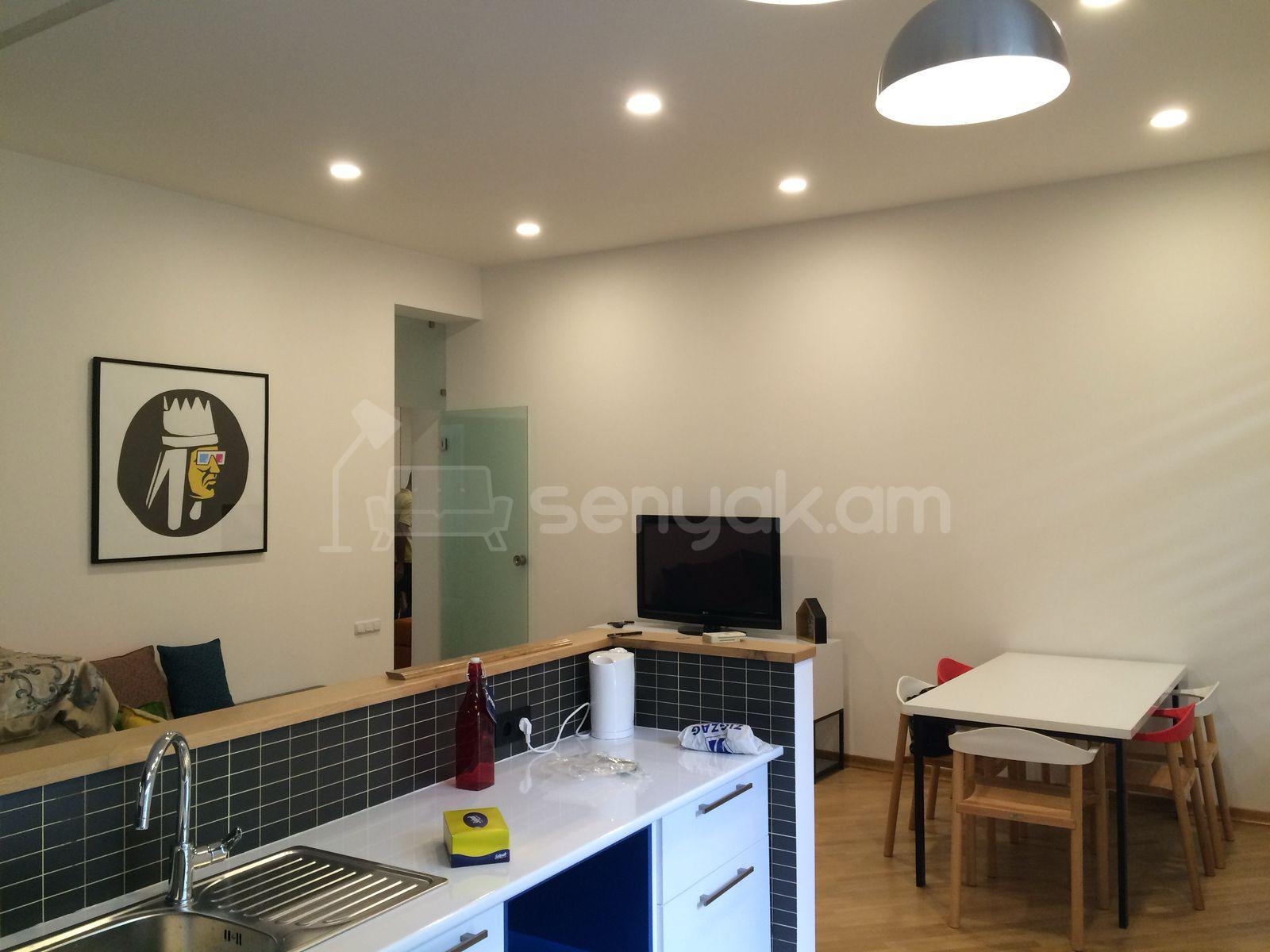 1 Սենյականոց Բնակարան Քարե Շենքում, 68քմ, 2/5 հարկ, Դիզայներական Վերանորոգված, Կահավորված, Արևկող