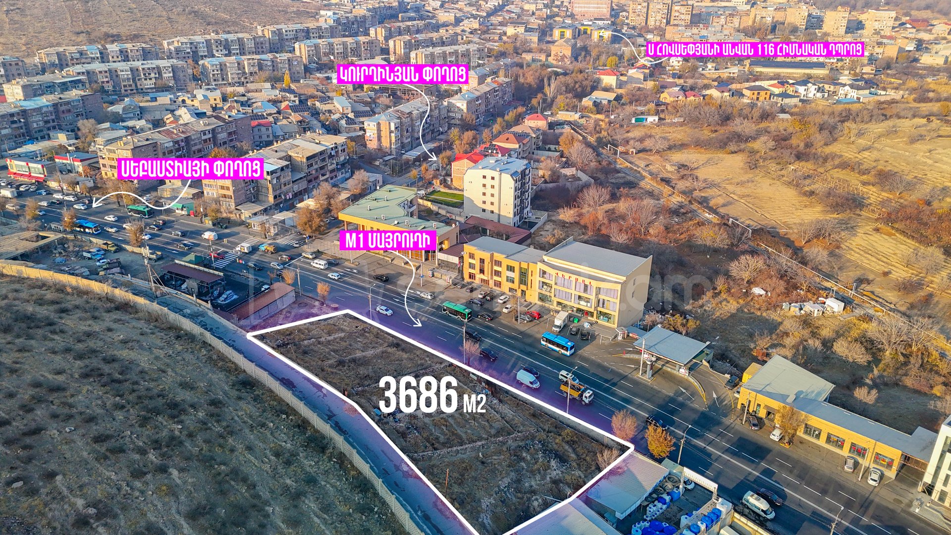 Բնակելի Նշանակության Հողատարածք, 3686քմ