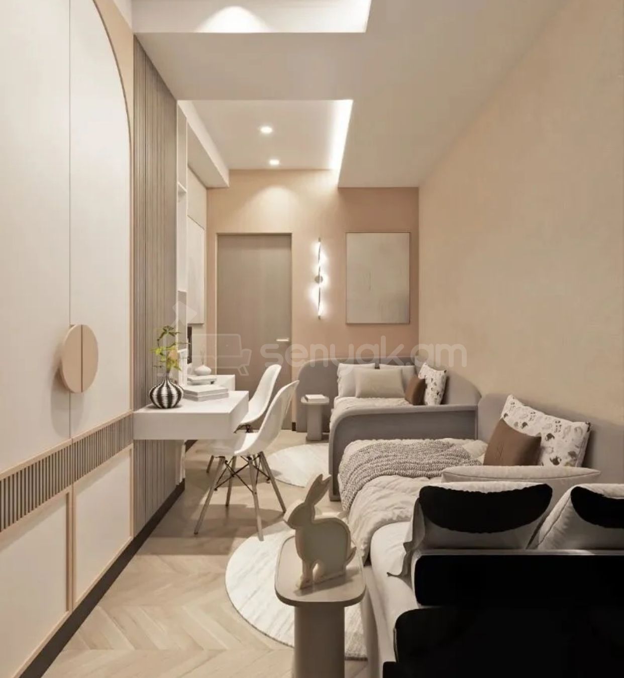 3 Սենյականոց Բնակարան, 96քմ, 4/18 հարկ, Դիզայներական Վերանորոգված, Կահավորված, Արևկող