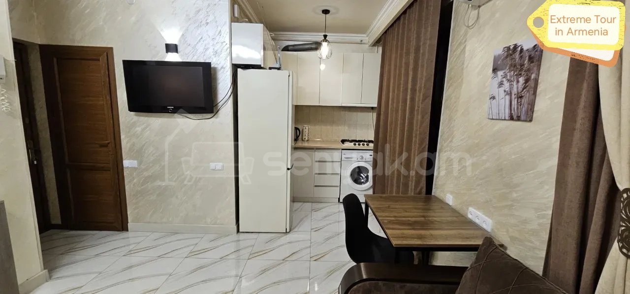 1 Սենյականոց Բնակարան Քարե Շենքում, 32քմ, 4/5 հարկ, Դիզայներական Վերանորոգված, Կահավորված, Արևկող