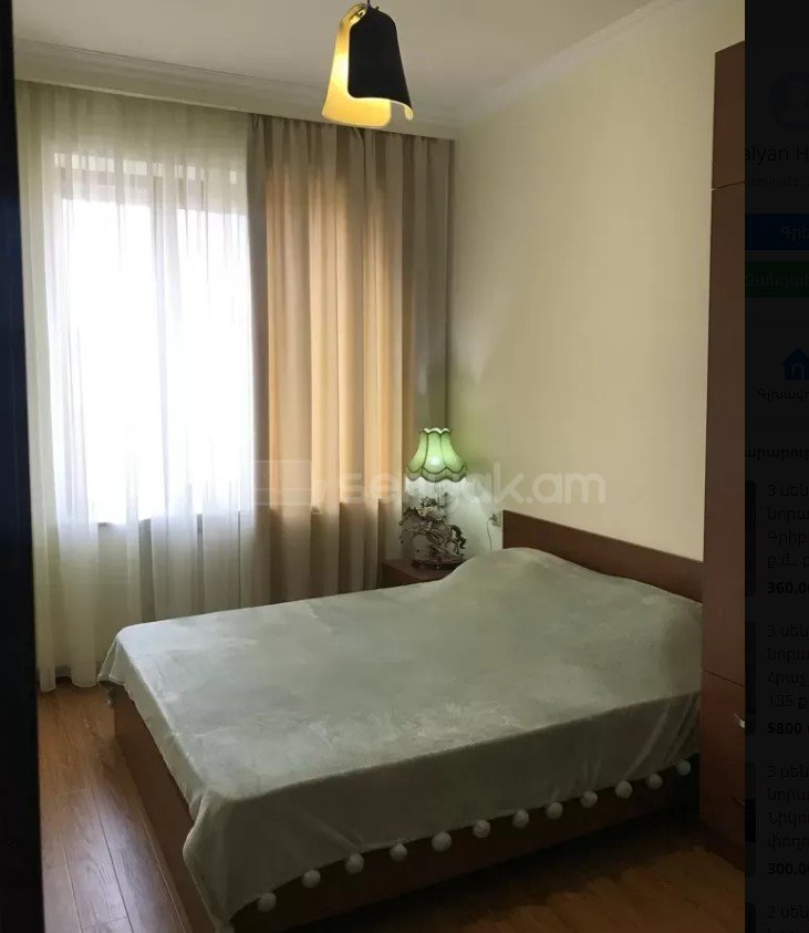 3 Սենյականոց Բնակարան Քարե Շենքում, 70քմ, 5/5 հարկ, Կապիտալ Վերանորոգված, Կահավորված