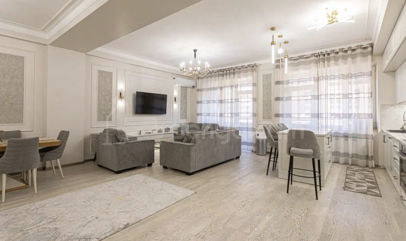 3 Սենյականոց Բնակարան Նորակառույցում, 120քմ, 3/15 հարկ, Դիզայներական Վերանորոգված