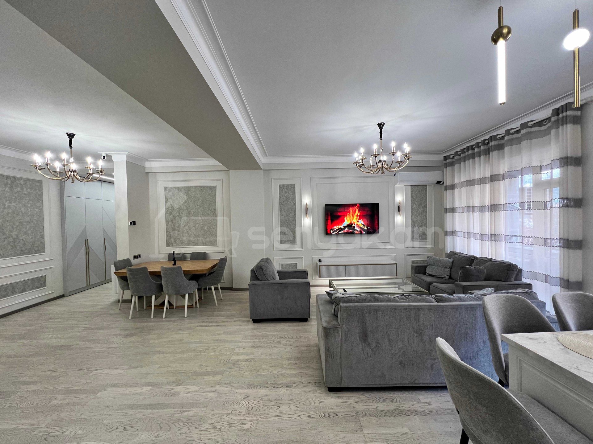 3 Սենյականոց Բնակարան Նորակառույցում, 120քմ, 3/15 հարկ, Դիզայներական Վերանորոգված