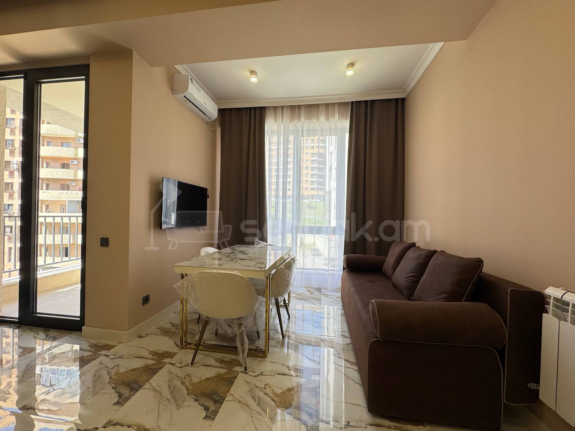 2 Սենյականոց Բնակարան Նորակառույցում, 45քմ, 2/7 հարկ, Կապիտալ Վերանորոգված, Կահավորված, Արևկող