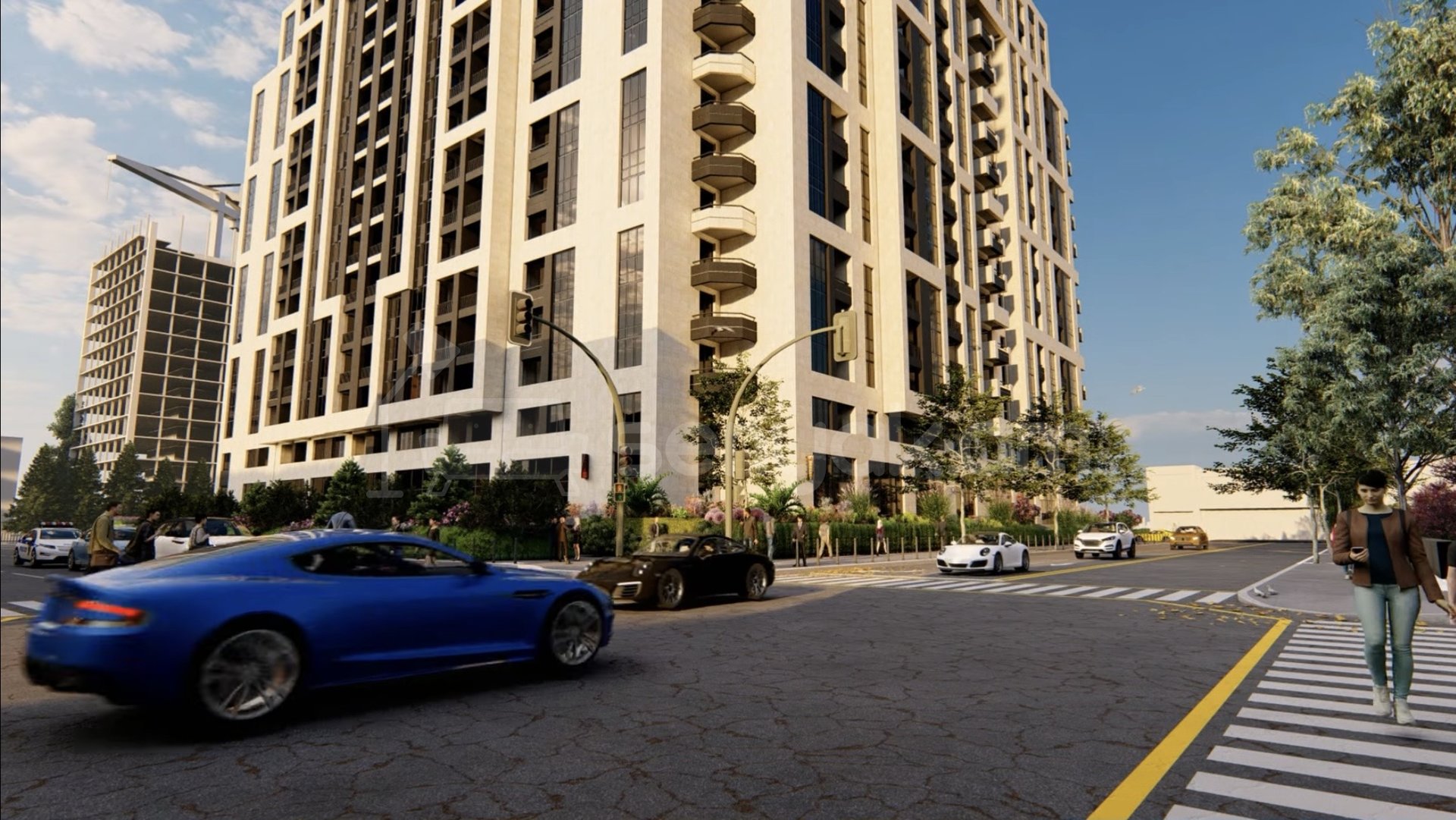 4 Սենյականոց Բնակարան Նորակառույցում, 127քմ, 3/16 հարկ, Զրոյական Վիճակում