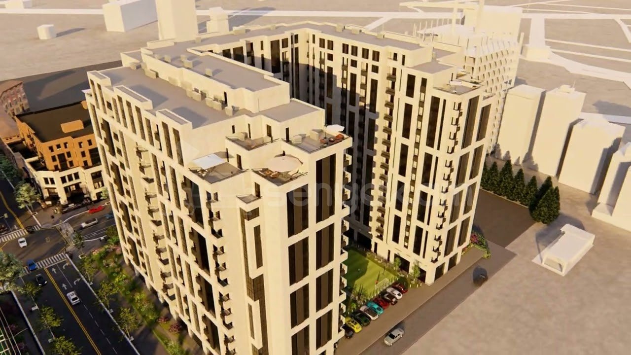 4 Սենյականոց Բնակարան Նորակառույցում, 127քմ, 3/16 հարկ, Զրոյական Վիճակում