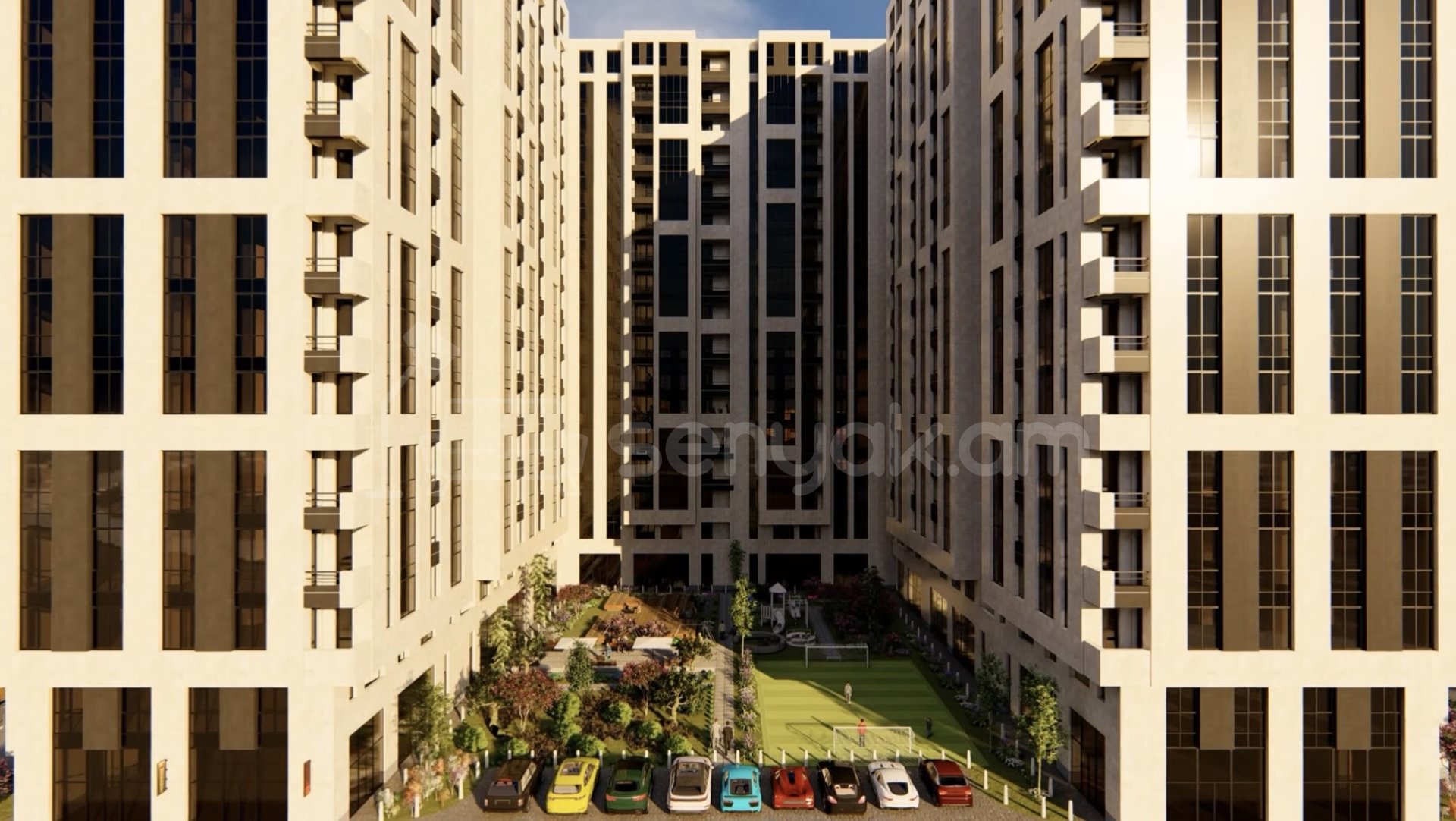 4 Սենյականոց Բնակարան Նորակառույցում, 127քմ, 3/16 հարկ, Զրոյական Վիճակում