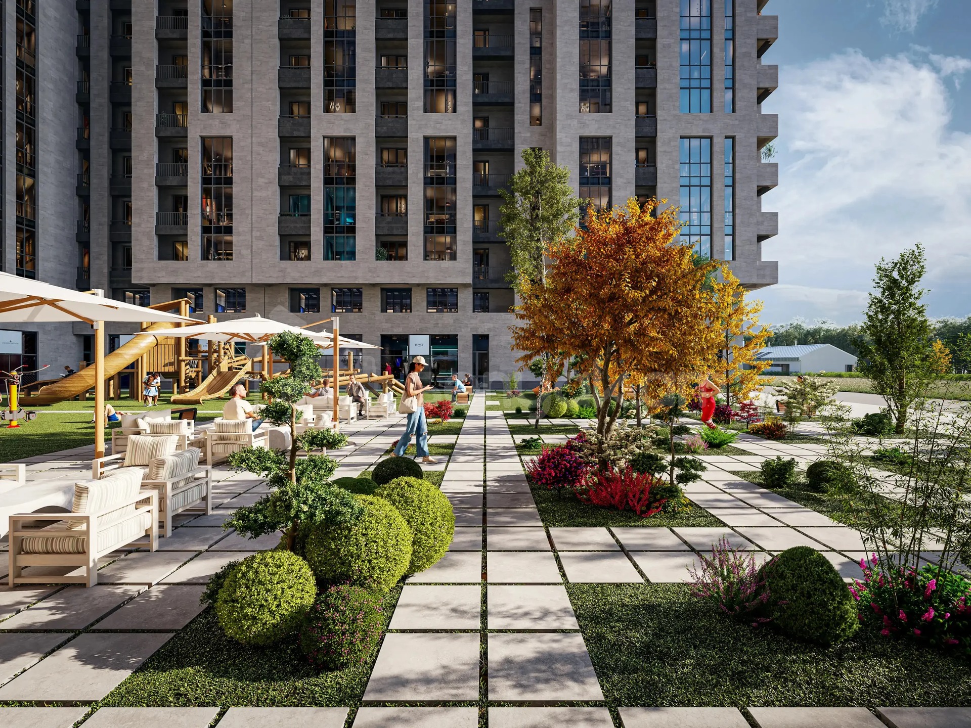 4 Սենյականոց Բնակարան Նորակառույցում, 127քմ, 3/16 հարկ, Զրոյական Վիճակում