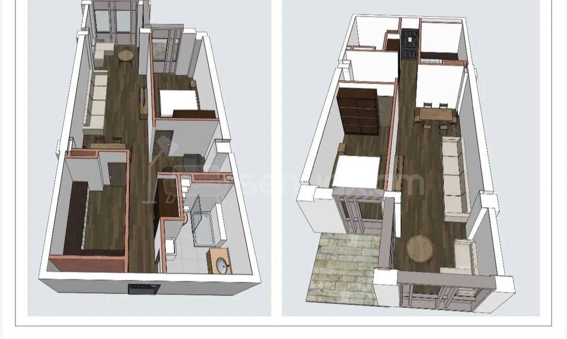 2 Սենյականոց Բնակարան, 75քմ, 13/15 հարկ, Զրոյական Վիճակում