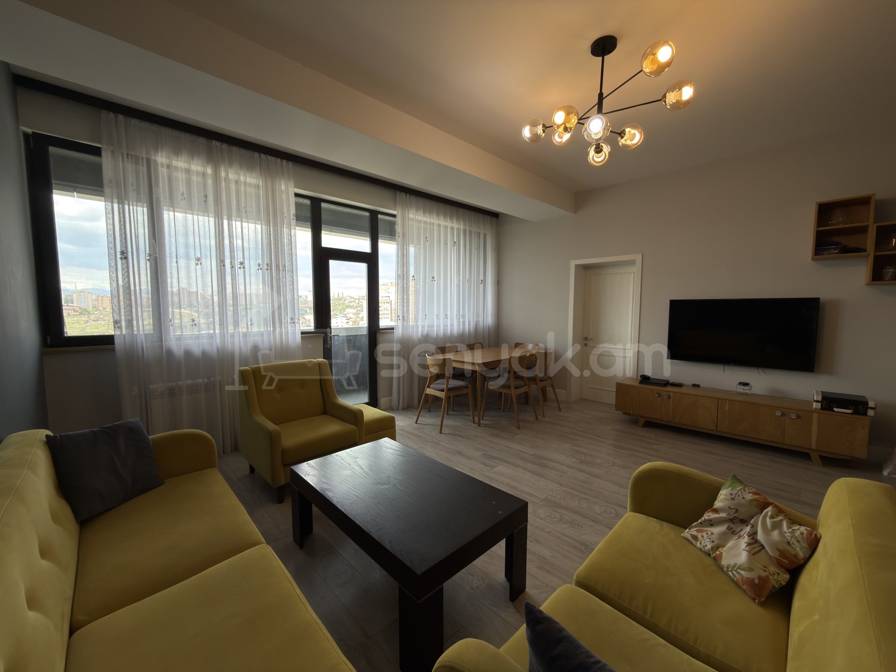 3 Սենյականոց Բնակարան Նորակառույցում, 99քմ, 8/18 հարկ, Դիզայներական Վերանորոգված