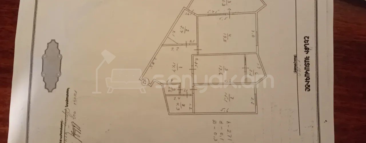 3 Սենյականոց Բնակարան, 100քմ, 15/16 հարկ, Պետական Վիճակում