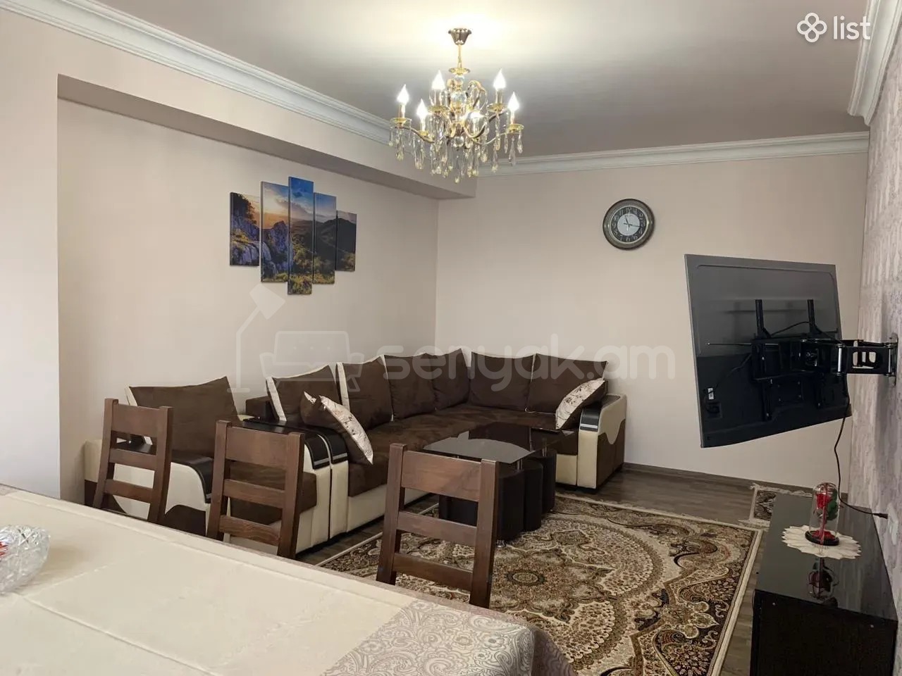 3 Սենյականոց Բնակարան Քարե Շենքում, 75քմ, 4/9 հարկ, Կոսմետիկ Վերանորոգված, Կահավորված