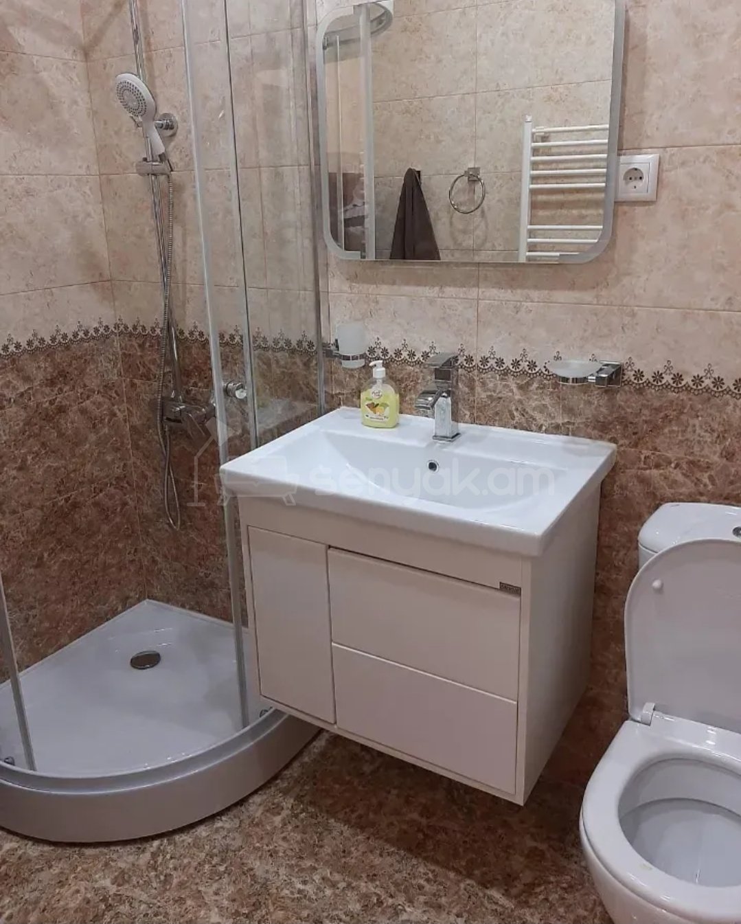 2 Սենյականոց Բնակարան Նորակառույցում, 53քմ, 2/14 հարկ, Կապիտալ Վերանորոգված, Կահավորված, Արևկող