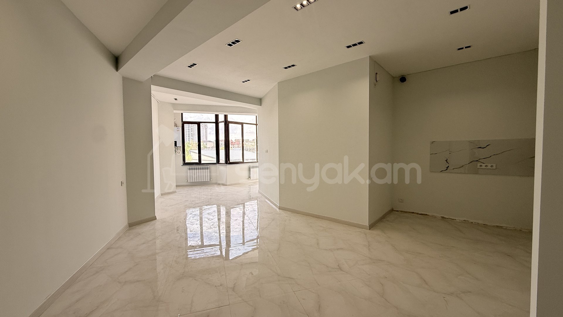 2 Սենյականոց Բնակարան Նորակառույցում, 61քմ, 4/13 հարկ, Կապիտալ Վերանորոգված
