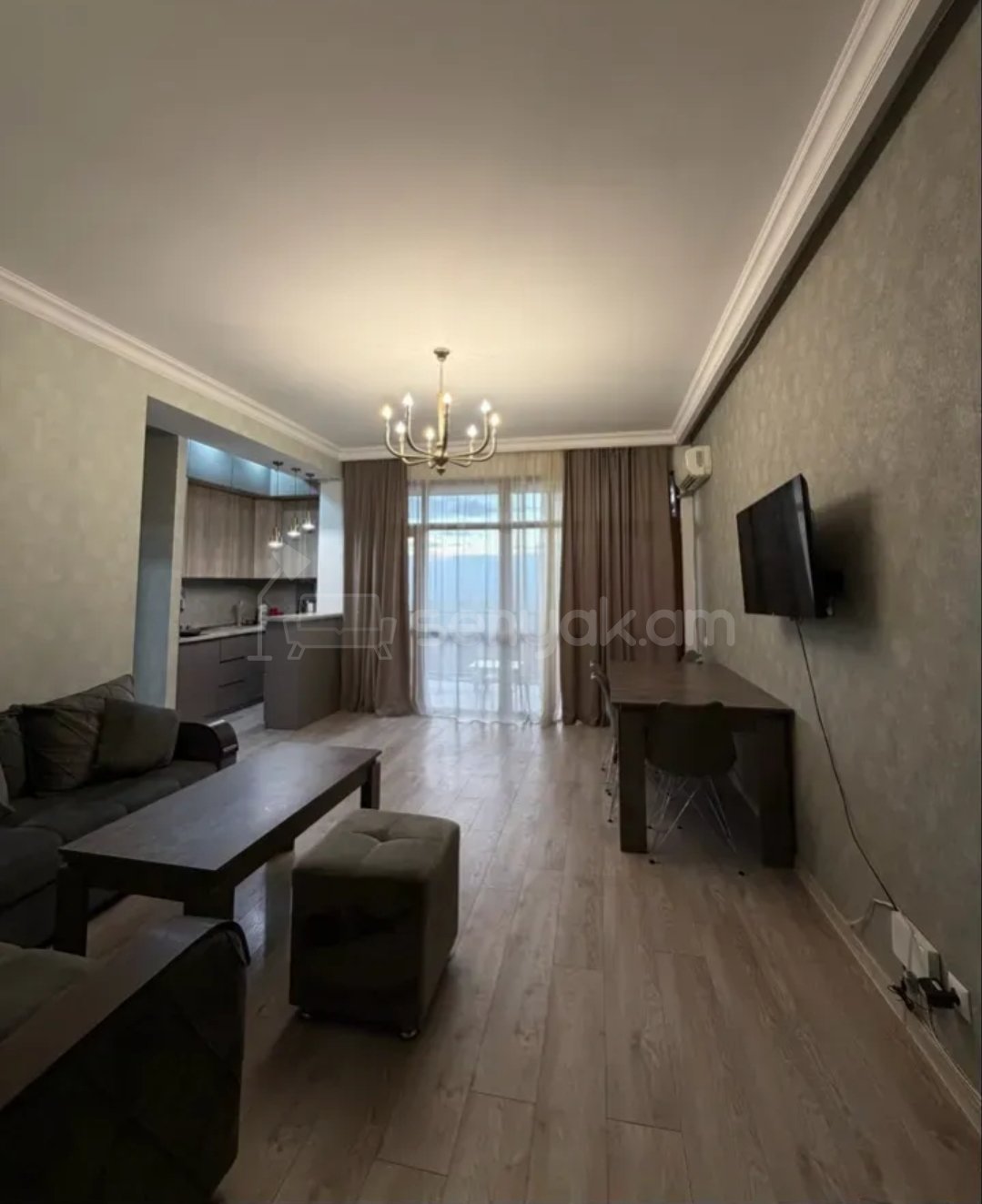 3 Սենյականոց Բնակարան Նորակառույցում, 90քմ, 9/11 հարկ, Կապիտալ Վերանորոգված, Կահավորված