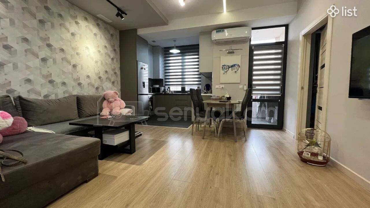 2 Սենյականոց Բնակարան Նորակառույցում, 55քմ, 4/12 հարկ, Կապիտալ Վերանորոգված
