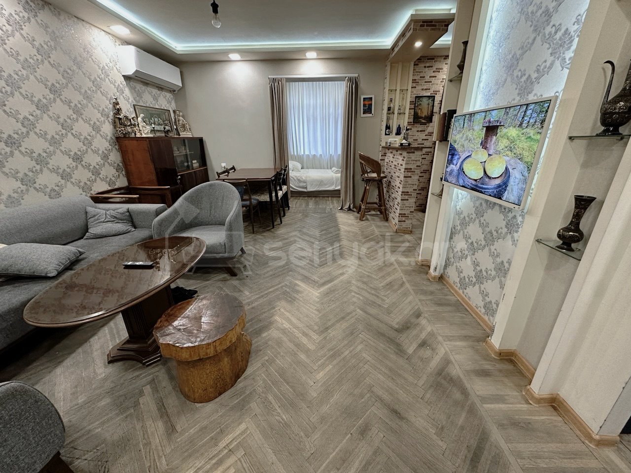 3 Սենյականոց Բնակարան Նորակառույցում, 60քմ, 1/4 հարկ, Դիզայներական Վերանորոգված