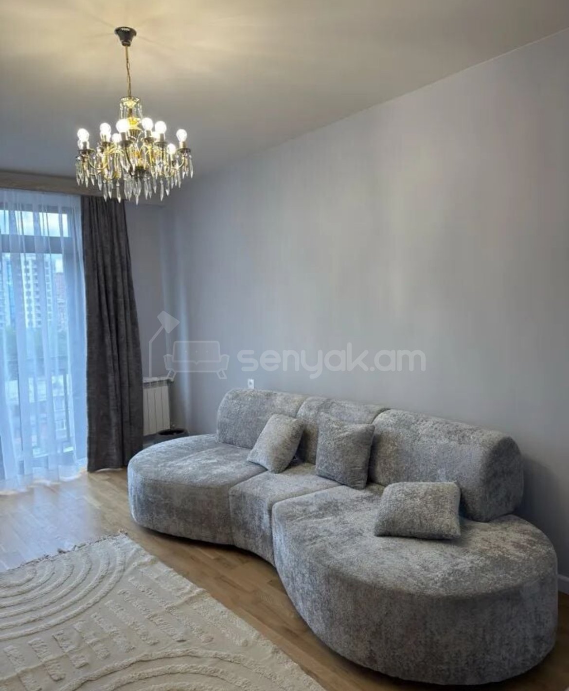 2 Սենյականոց Բնակարան Նորակառույցում, 59քմ, 9/13 հարկ, Կապիտալ Վերանորոգված, Կահավորված