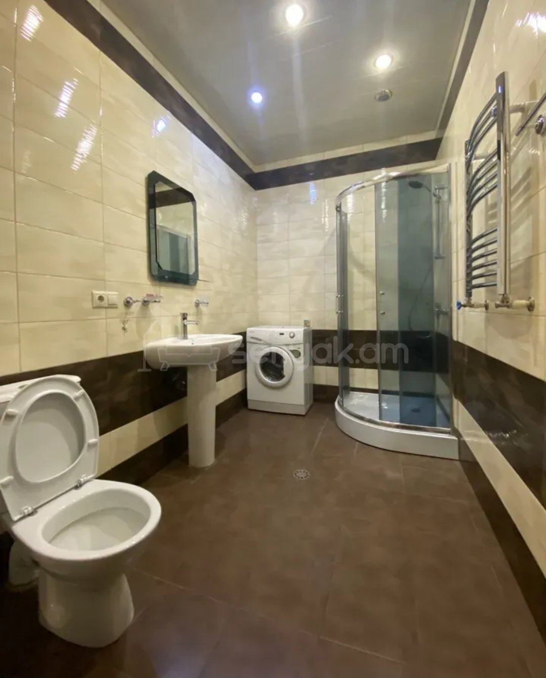 2 Սենյականոց Բնակարան Նորակառույցում, 74քմ, 5/15 հարկ, Կապիտալ Վերանորոգված