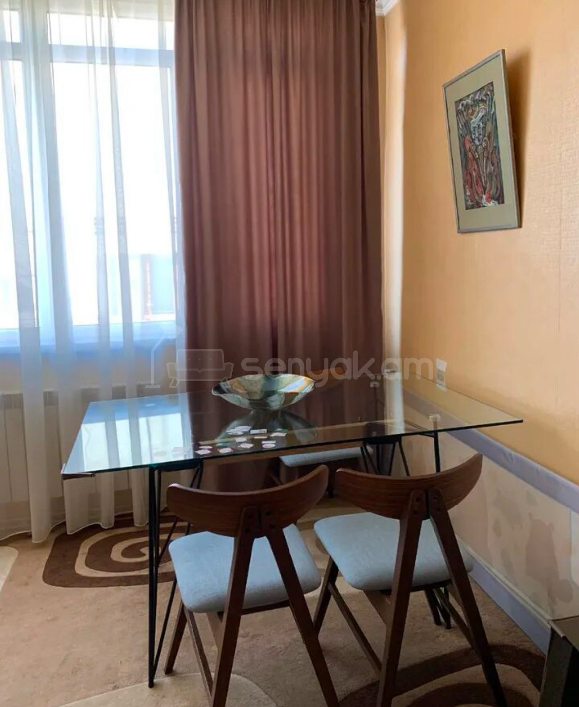 2 Սենյականոց Բնակարան Քարե Շենքում, 57քմ, 3/5 հարկ, Նորմալ Վիճակում, Կահավորված