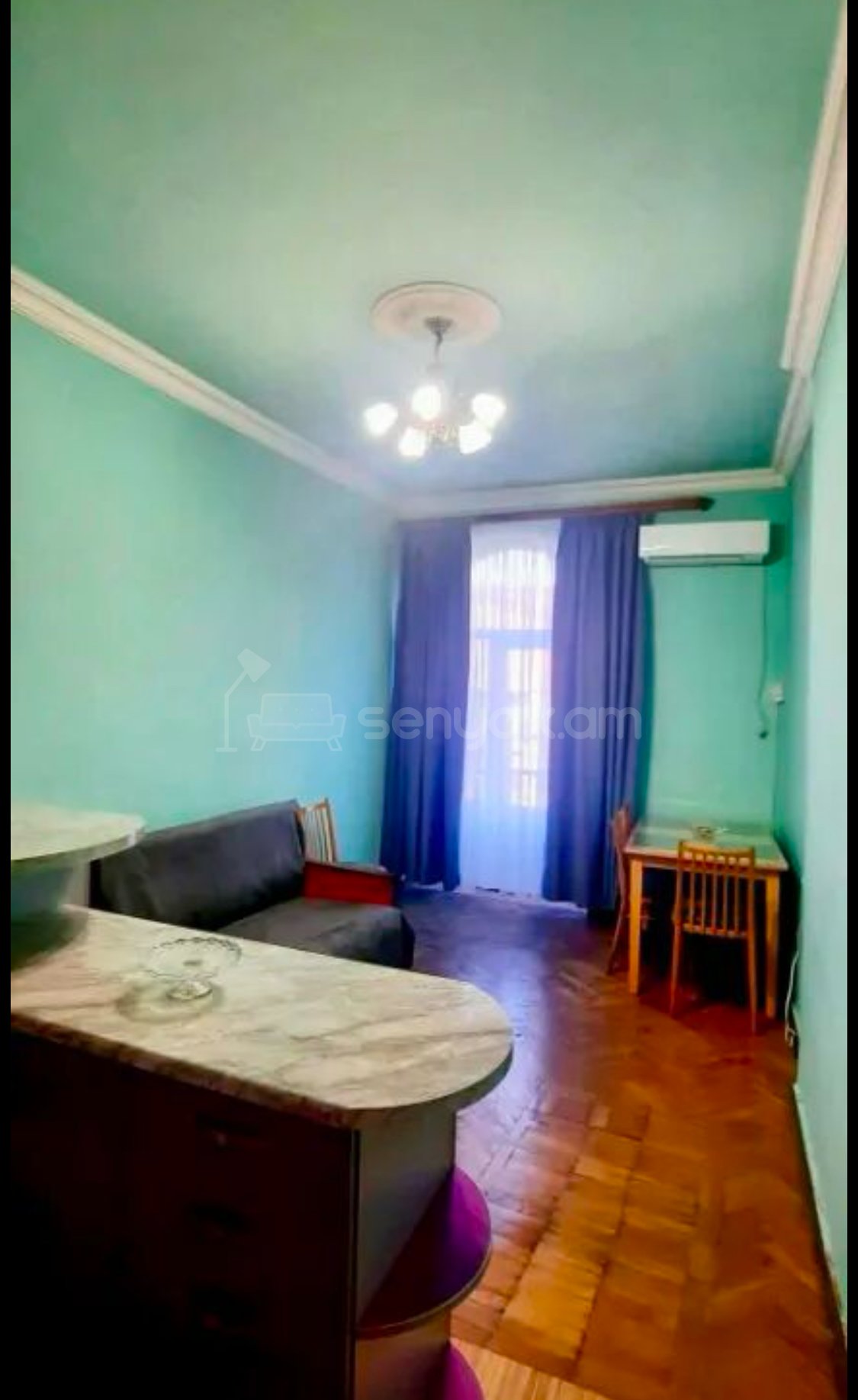 2 Սենյականոց Բնակարան Քարե Շենքում, 40քմ, 3/4 հարկ, Նորմալ Վիճակում, Կահավորված, Արևկող
