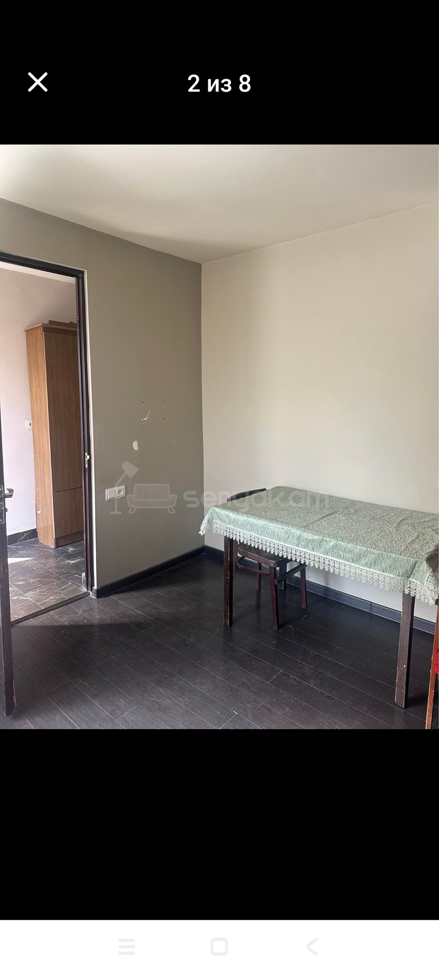 2 Սենյականոց Բնակարան Քարե Շենքում, 45քմ, 1/1 հարկ, Նորմալ Վիճակում, Կահավորված