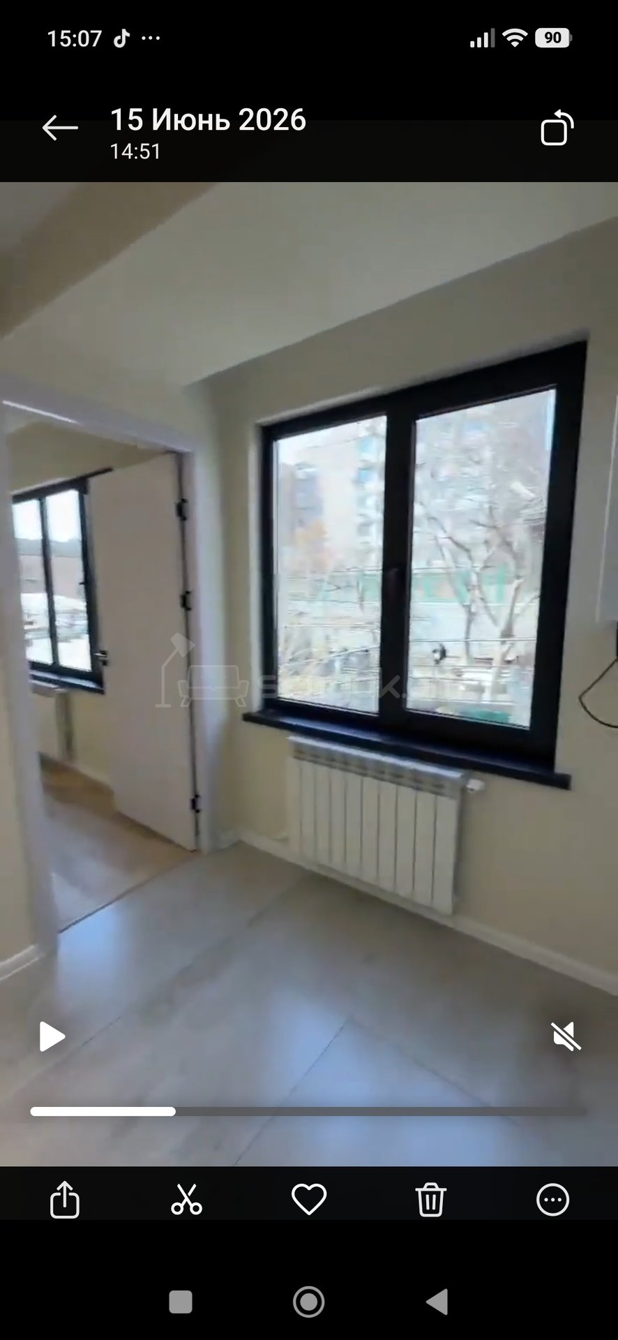 2 Սենյականոց Բնակարան, 35քմ, 2/14 հարկ, Դիզայներական Վերանորոգված
