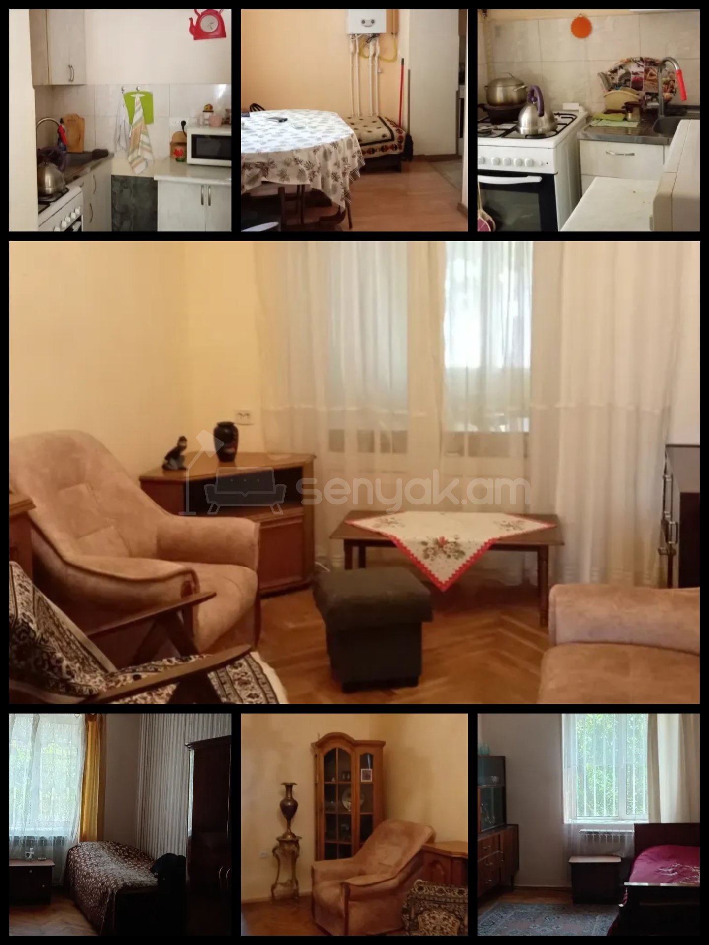3 Սենյականոց Բնակարան Քարե Շենքում, 80քմ, 1/4 հարկ, Նորմալ Վիճակում, Կահավորված