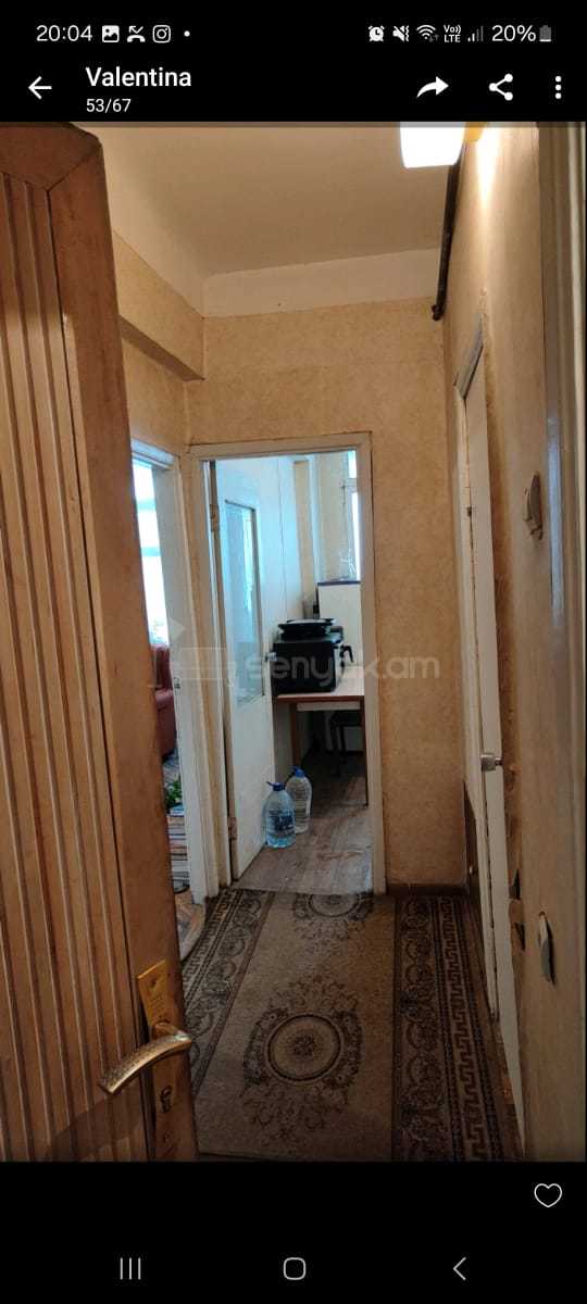 1 Սենյականոց Բնակարան, 42քմ, 3/9 հարկ, Պետական Վիճակում
