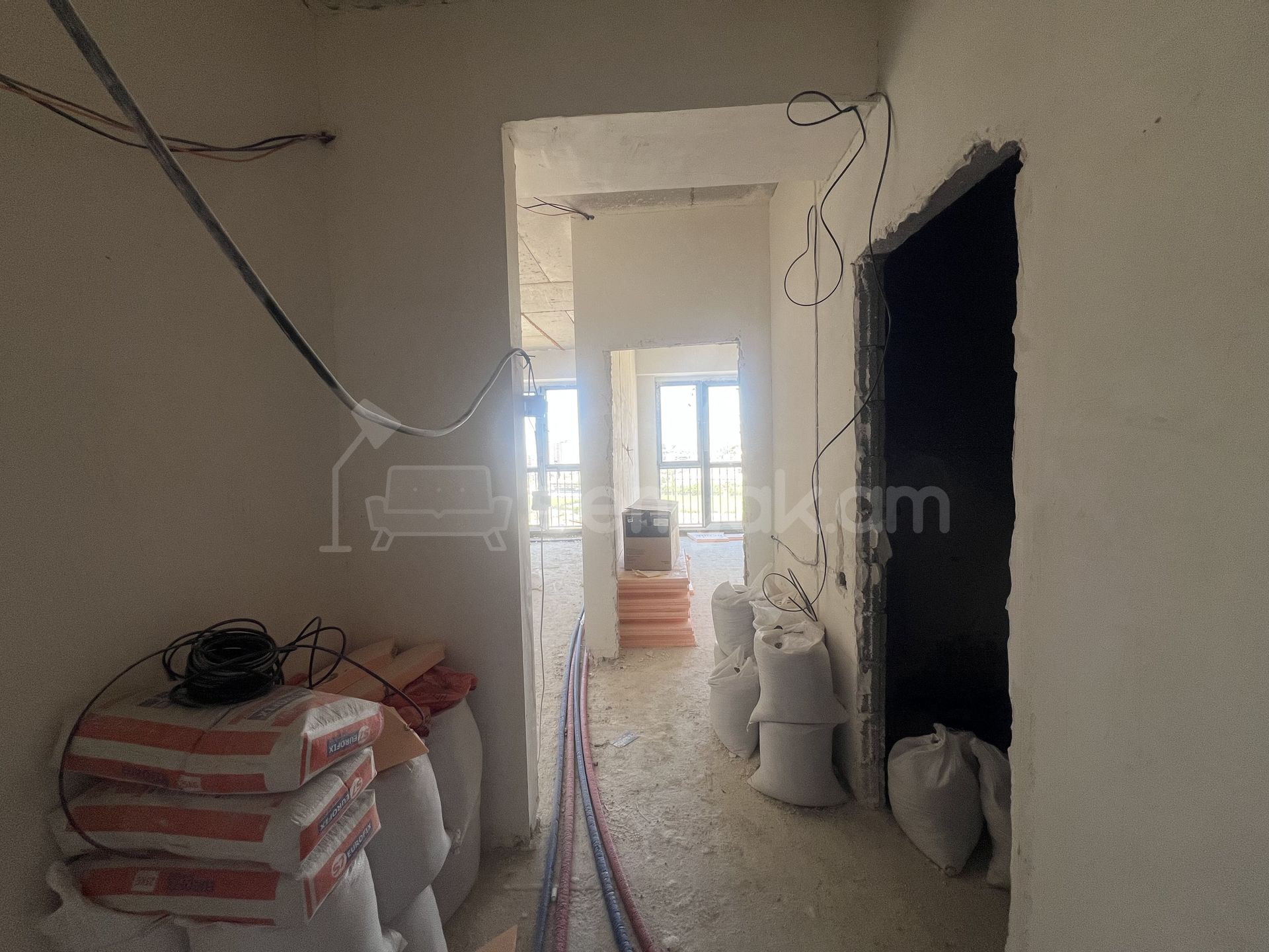 2 Սենյականոց Բնակարան Նորակառույցում, 56քմ, 10/16 հարկ, Զրոյական Վիճակում