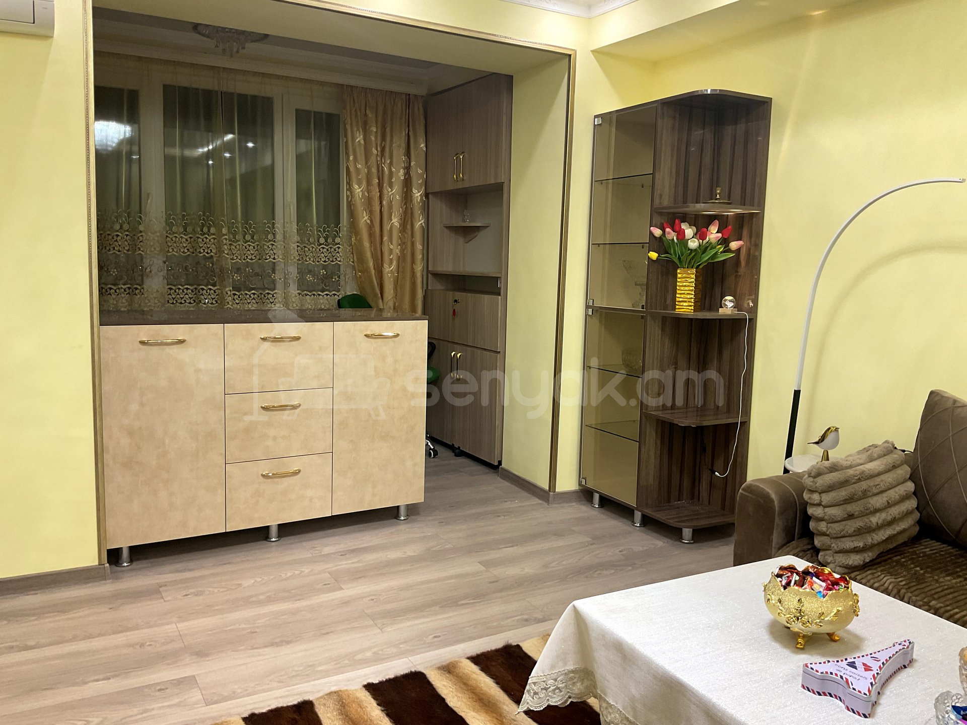 1 Սենյականոց Բնակարան, 55քմ, 6/9 հարկ, Կապիտալ Վերանորոգված