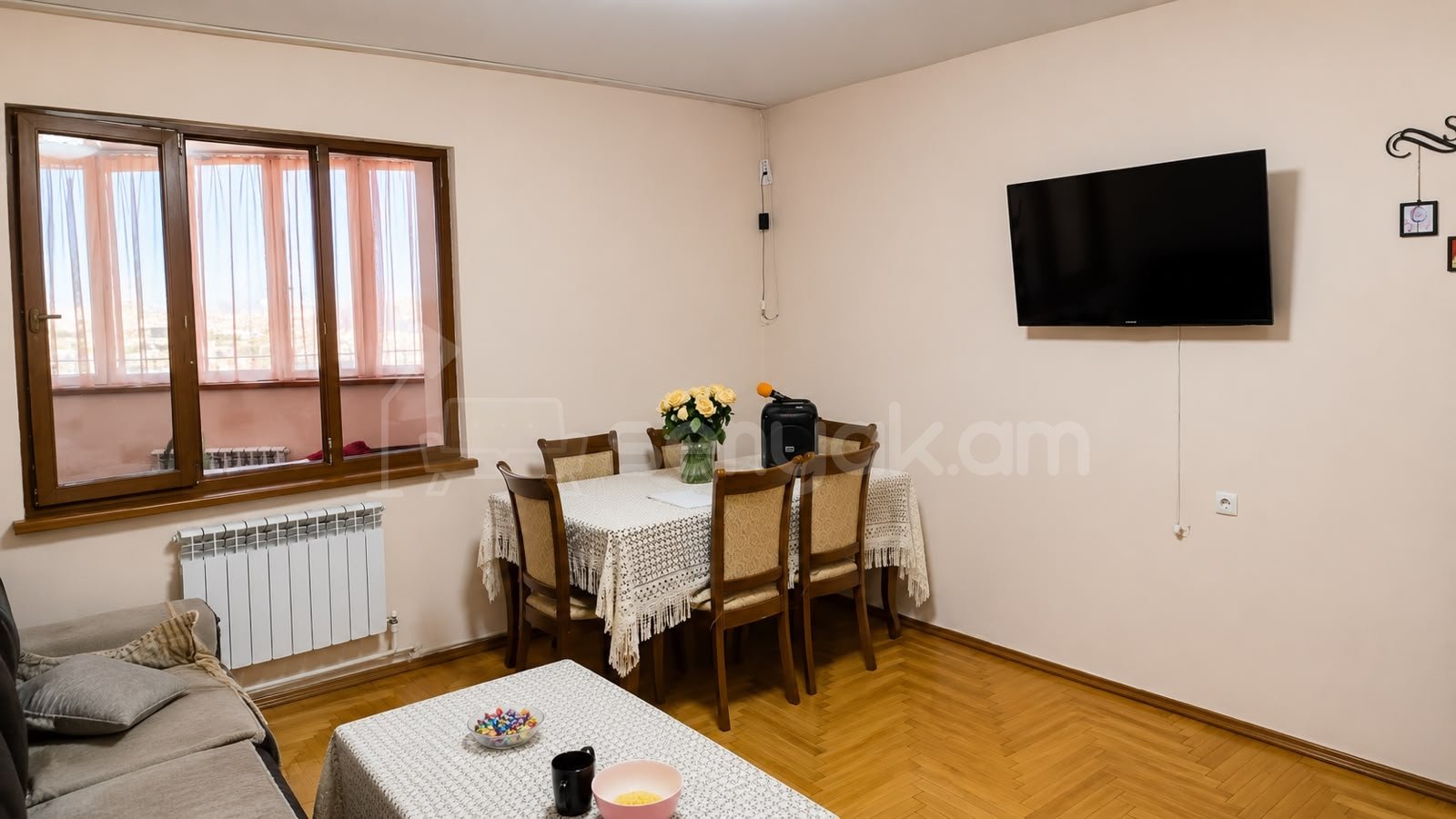 3 Սենյականոց Բնակարան, 79քմ, 7/16 հարկ, Նորմալ Վիճակում