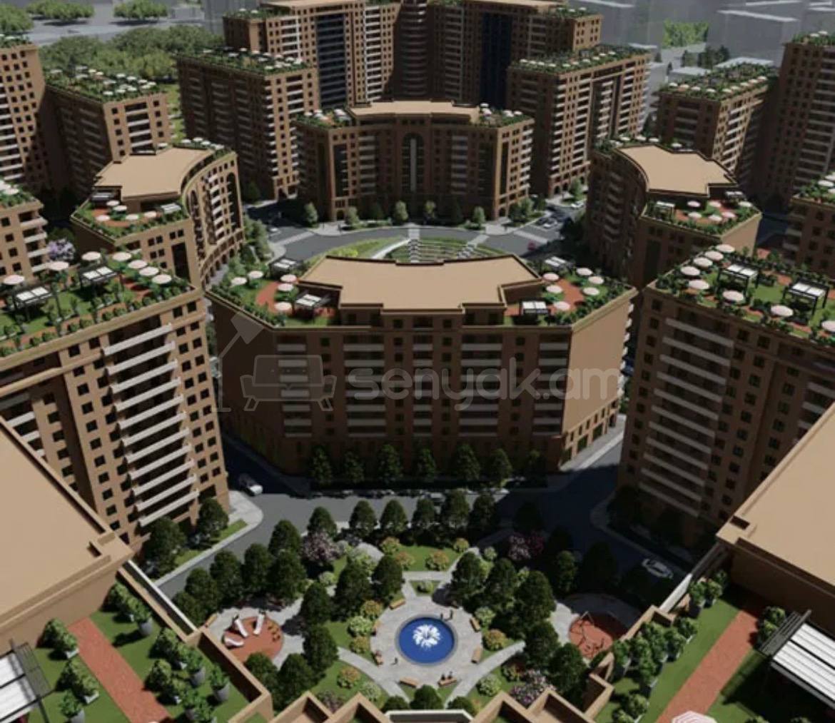 2 Սենյականոց Բնակարան, 61քմ, 14/18 հարկ, Զրոյական Վիճակում