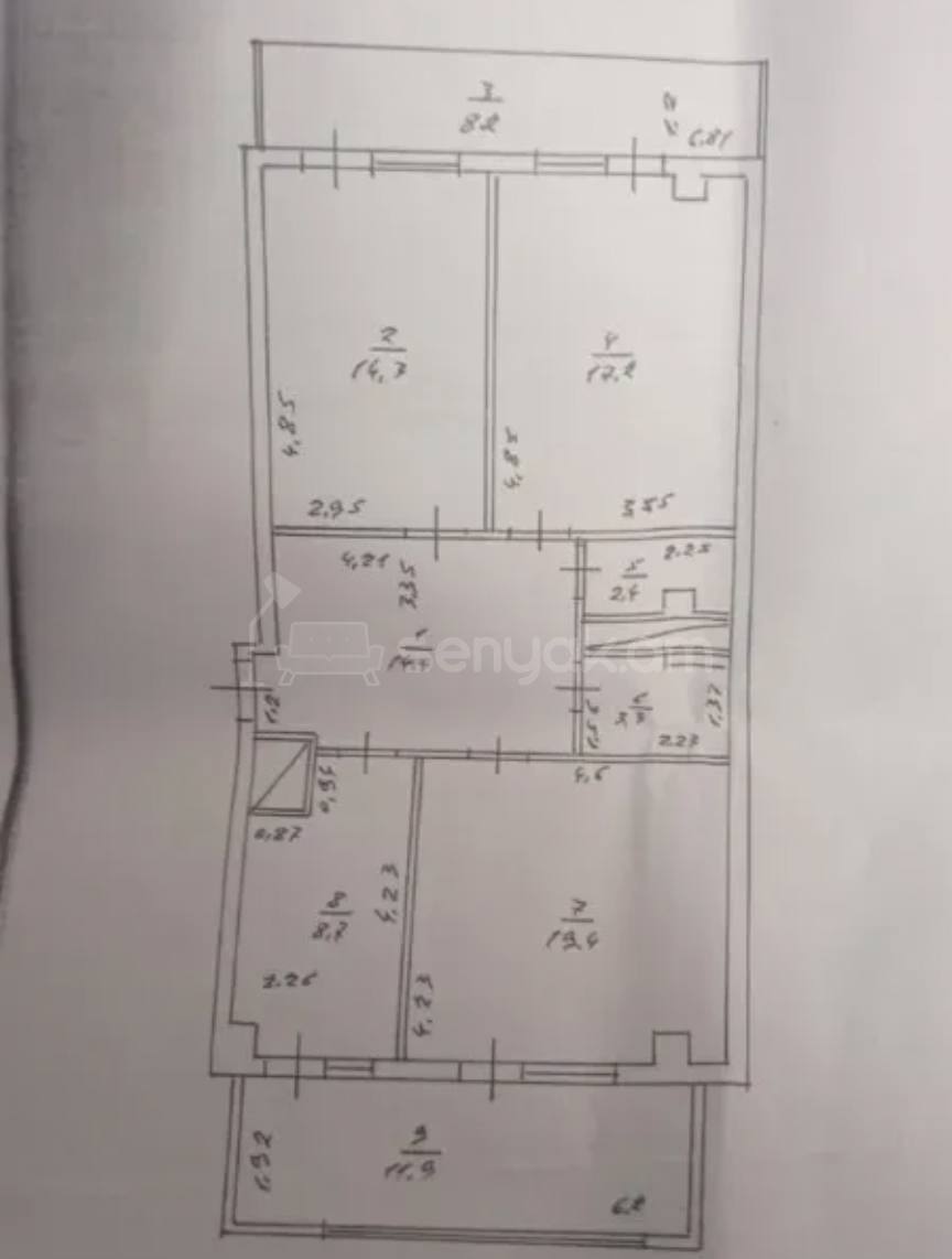 3 Սենյականոց Բնակարան, 100քմ, 7/10 հարկ, Կապիտալ Վերանորոգված