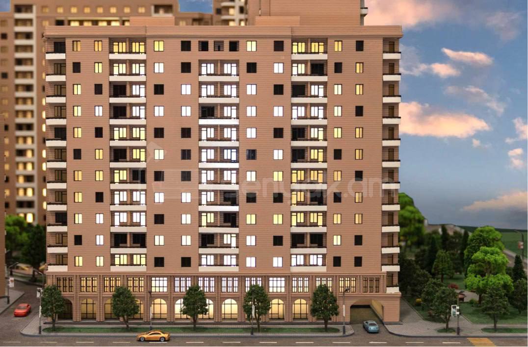 2 Սենյականոց Բնակարան Նորակառույցում, 57քմ, 4/13 հարկ, Զրոյական Վիճակում