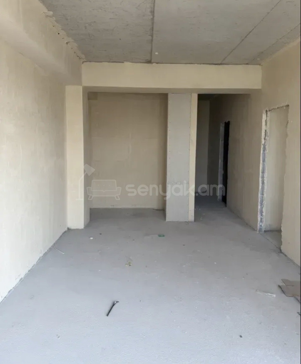 2 Սենյականոց Բնակարան Նորակառույցում, 60քմ, 15/16 հարկ, Զրոյական Վիճակում