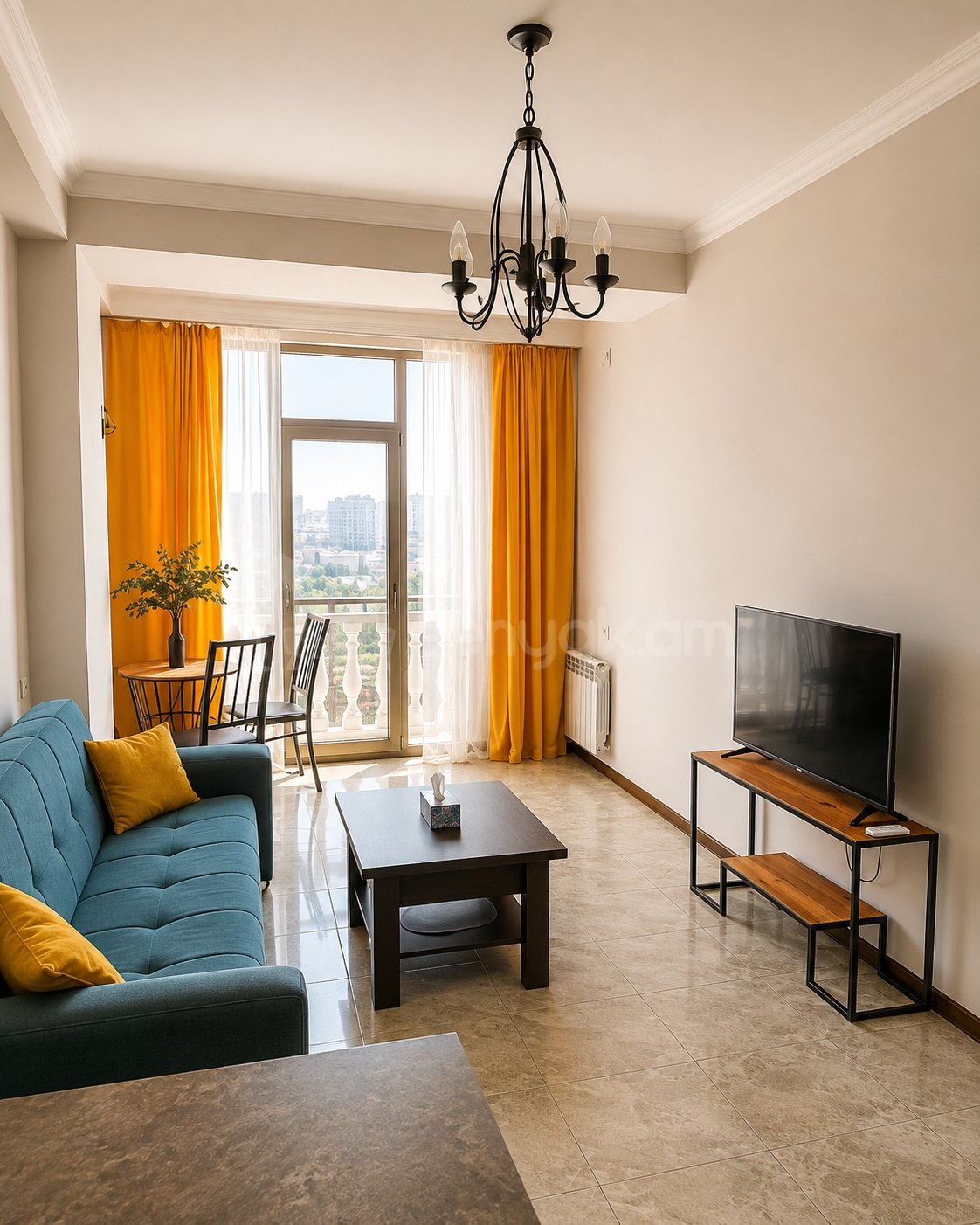 2 Սենյականոց Բնակարան Նորակառույցում, 40քմ, 7/9 հարկ, Կապիտալ Վերանորոգված, Կահավորված, Արևկող