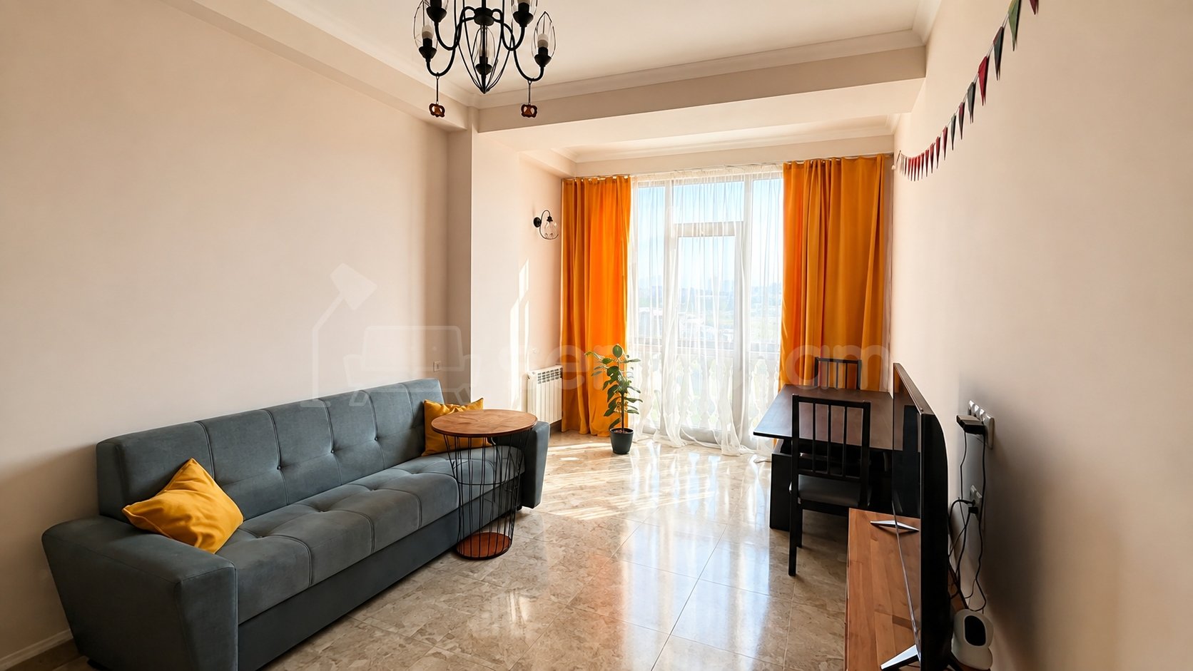 2 Սենյականոց Բնակարան Նորակառույցում, 40քմ, 7/9 հարկ, Կապիտալ Վերանորոգված, Կահավորված, Արևկող