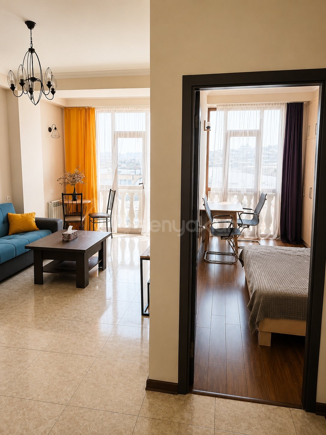 2 Սենյականոց Բնակարան Նորակառույցում, 40քմ, 7/9 հարկ, Կապիտալ Վերանորոգված, Կահավորված, Արևկող