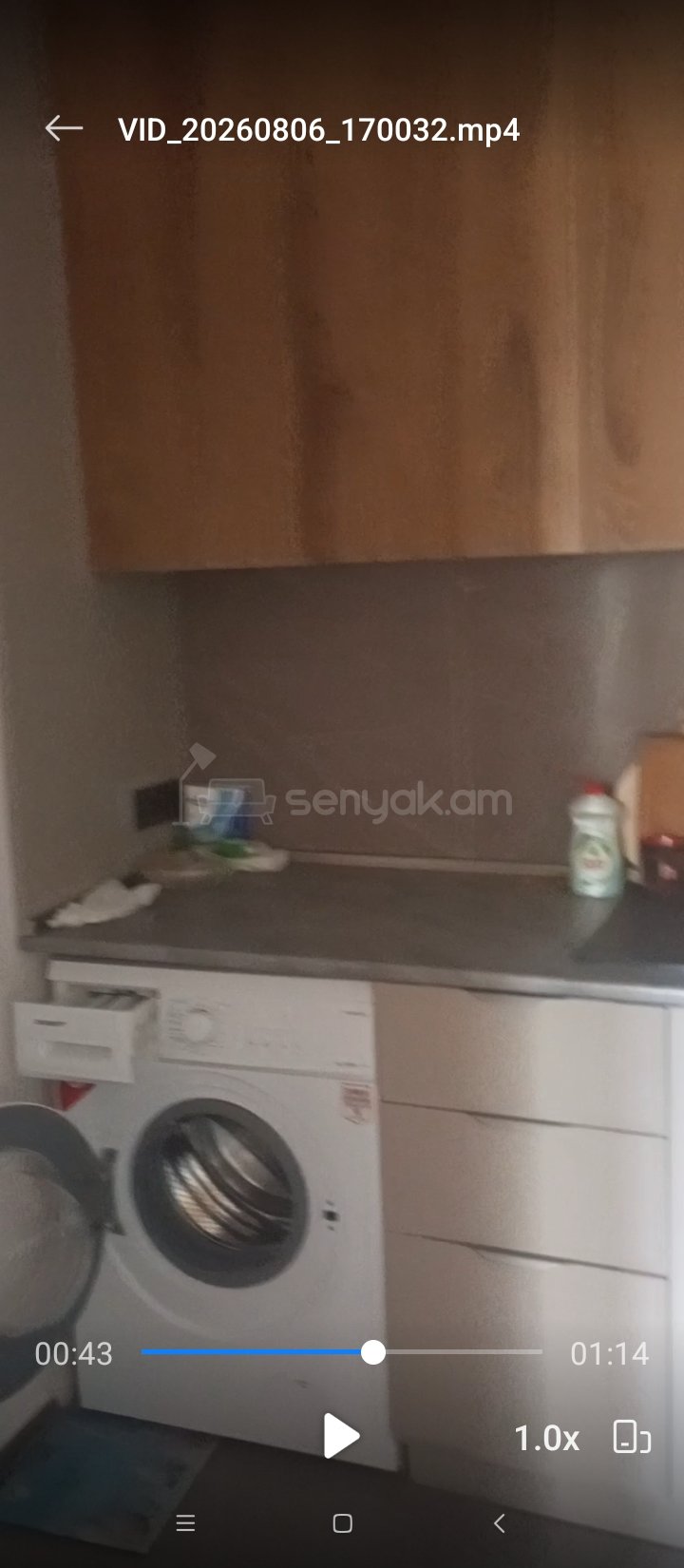 2 Սենյականոց Բնակարան Քարե Շենքում, 60քմ, 5/5 հարկ, Նորմալ Վիճակում, Կահավորված