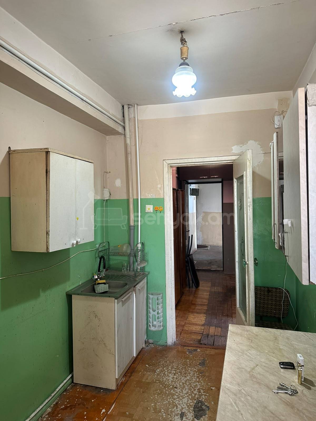 1 Սենյականոց Բնակարան, 45քմ, 8/9 հարկ, Պետական Վիճակում