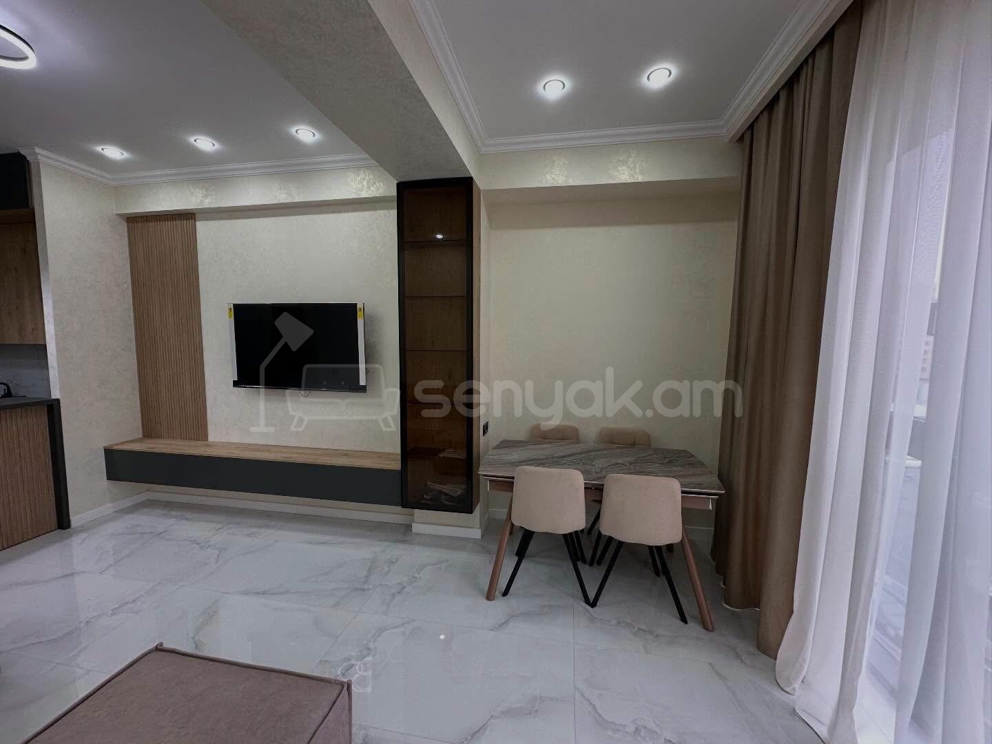 2 Սենյականոց Բնակարան Նորակառույցում, 52քմ, 5/15 հարկ, Կապիտալ Վերանորոգված, Կահավորված