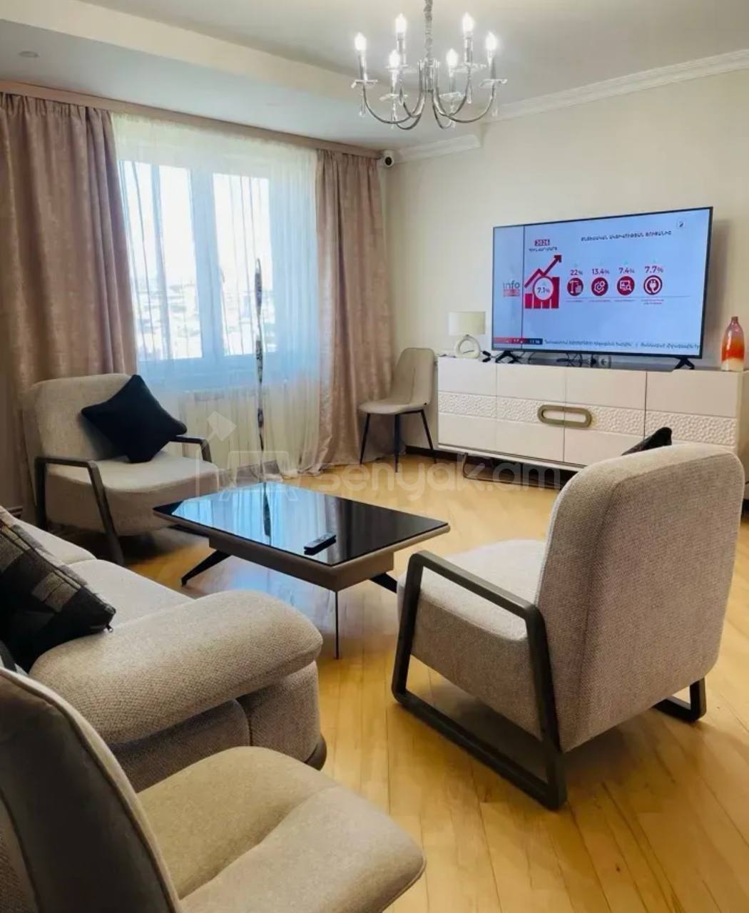 3 Սենյականոց Բնակարան, 75քմ, 10/13 հարկ, Կապիտալ Վերանորոգված